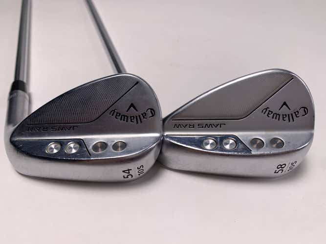 Callaway Jaws Raw Chrome Wedge Set 54* 10 | 58* 10 Project X LZ 6.0 Stiff 120 RH