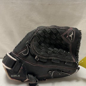 Used Mizuno FINCH RH Throw Fastpitch Gloves Black 11" 11490-S000267133