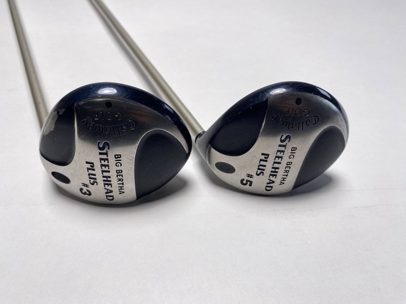 Callaway Steelhead Plus 3 & 5 Fairway Wood Set 15* 18* Steelhead Gems Ladies RH