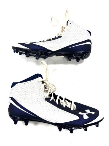 Used Under Armour Adult FB Cleats White Senior 12 11860-C000300802