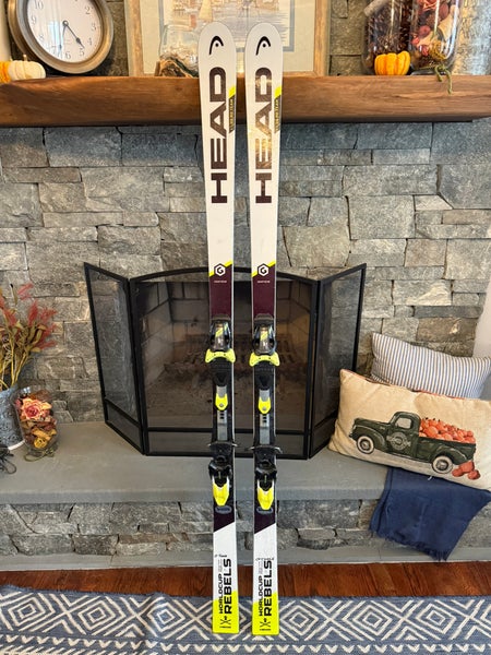 HEAD World Cup Rebels i.GS RD 176 cm Racing Skis With Bindings Max Din 11 (Used)