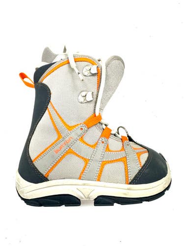 Used Burton MOTO Boys Snowboard Boots Grey Junior 02 11860-S000255144