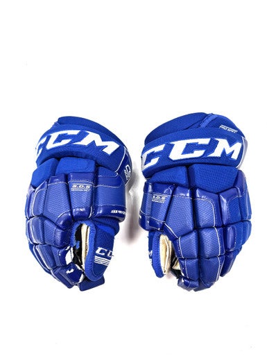 Used CCM CS400 Junior Gloves Royal Blue 12" 11860-S000300724