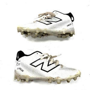 Used New Balance LAX Cleats Girls White Junior 03 11860-S000300738