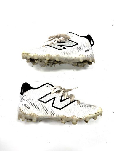Used New Balance LAX Cleats Girls White Junior 03 11860-S000300738