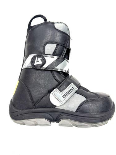 Used Burton GROM Boys Snowboard Boots Black Junior 02 11860-S000284722