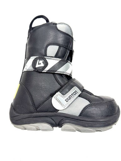 Used Burton GROM Boys Snowboard Boots Black Junior 02 11860-S000284722