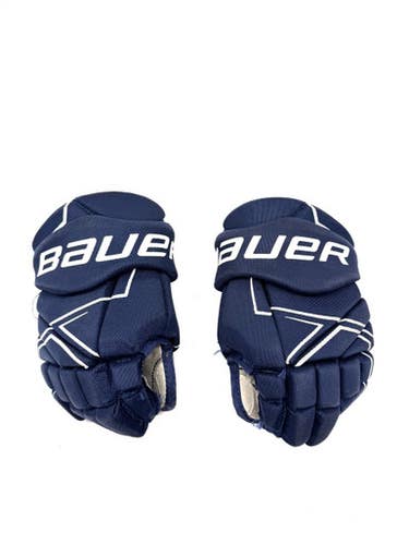 Used Bauer NSX Junior Gloves Navy Blue 12" 11860-S000300667