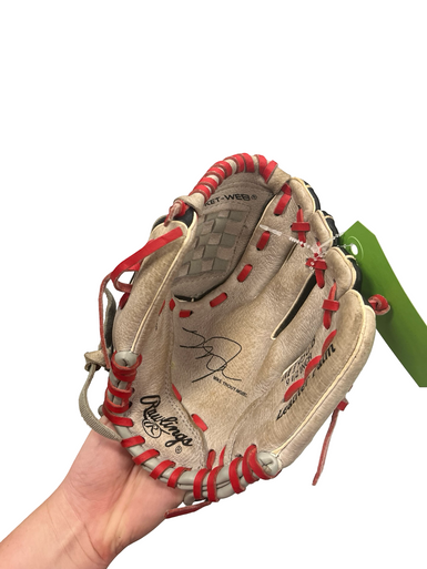 Used Rawlings MIKE TROUT BB/SB Glove T-ball Grey 9 1/2" 11682-S000122414