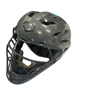 Used Evoshield CATCHER HELMETS Catchers Helmet w/Mask Grey MD 11682-S000122454