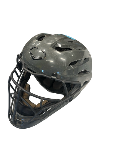 Used Evoshield CATCHER HELMETS Catchers Helmet w/Mask Grey MD 11682-S000122454
