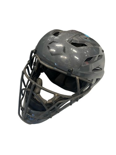 Used Evoshield CATCHER HELMETS Catchers Helmet w/Mask Grey MD 11682-S000122455