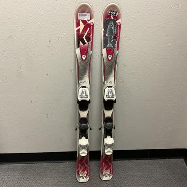 Used K2 INDY JSL 12 Boys DH Ski/Binding White And Red 112 cm 11855-S000194484