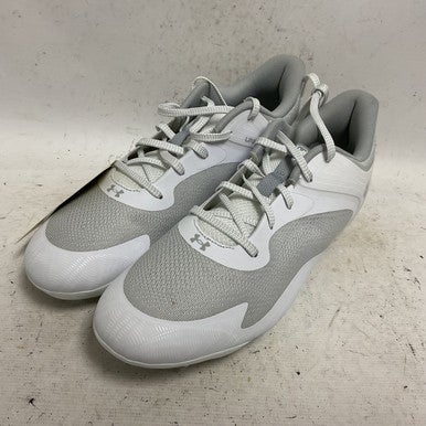 Used Under Armour Command MC 3026644-100 LAX Cleats Mens White Senior 12.5 11855-S000194476