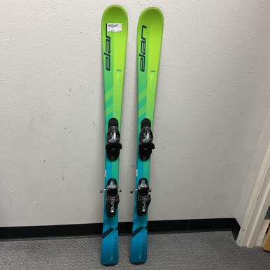 Used Elan PINBALL Boys DH Ski/Binding Green And Royal Blue 130 cm 11855-S000194456