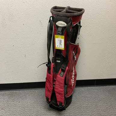 Used Titleist Mens Stand Bag Black And Red 11855-S000194445