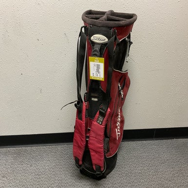 Used Titleist Mens Stand Bag Black And Red 11855-S000194445