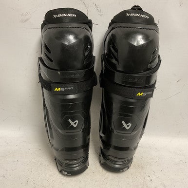 Used Bauer SUPREME M5 Intermediate Shin Guards Black 14" 11855-S000194426