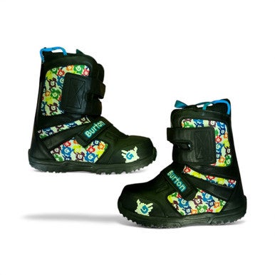 Used Burton GROM Boys Snowboard Boots Black Junior 05 11873-C000226617