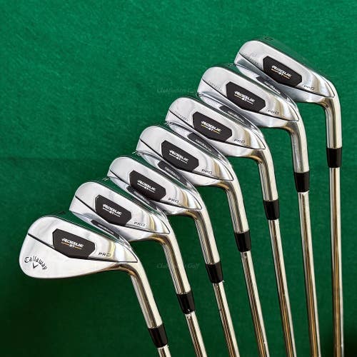 Callaway Rogue ST Pro 5-AW Iron Set KBS Tour Lite Steel Stiff