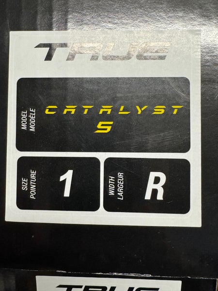 True Catalyst 5 Hockey Skates Regular Width Size 1 (New)