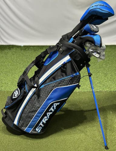 Strata Mens Ultimate 16-Piece Mens Golf Clubs Package Set LEFT Hand NEW!