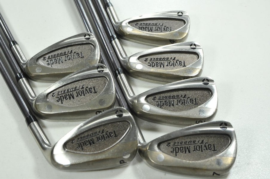 TaylorMade Titanium Bubble 2 4-PW Iron Set Regular Flex Right Graphite # 205477