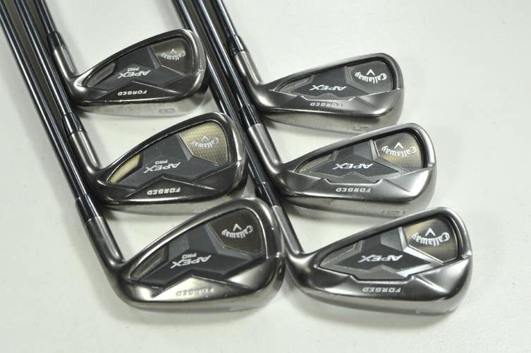 Callaway Apex Pro Smoke 19 5-PW Iron Set Stiff RH XP 105 ST15 S300 Steel #204584