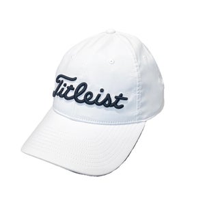 NEW Titleist Tour Performance White/Black Adjustable Golf Hat/Cap (Closeout)