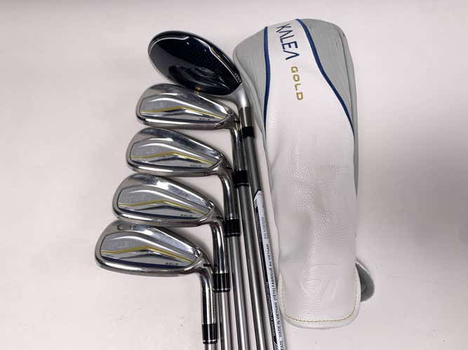 TaylorMade Kalea Gold Hybrid Iron Set 6H 7-PW Kalea Gold 40g Ladies RH HC