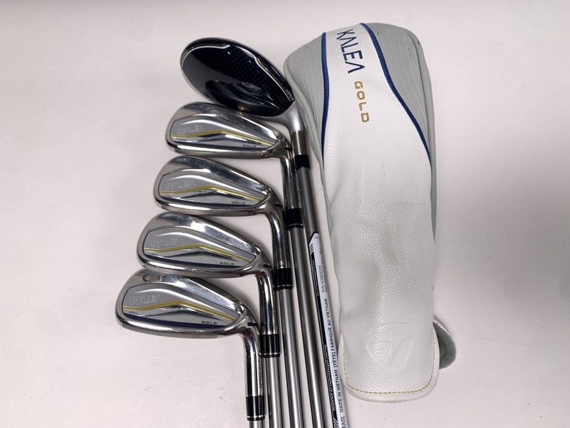 TaylorMade Kalea Gold Hybrid Iron Set 6H 7-PW Kalea Gold 40g Ladies RH HC