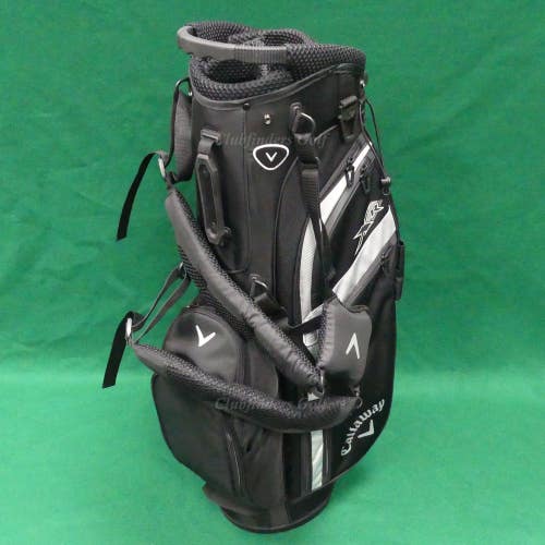 NEW Callaway XR 26 Black / Silver Golf Stand Bag w/ Raincover