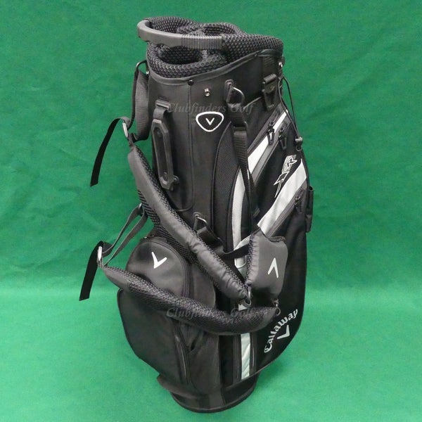 NEW Callaway XR 26 Black / Silver Golf Stand Bag w/ Raincover