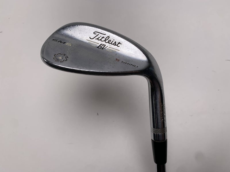 Titleist Vokey SM6 Tour Chrome Sand Wedge SW 56* 10 Bounce Wedge Steel Mens RH