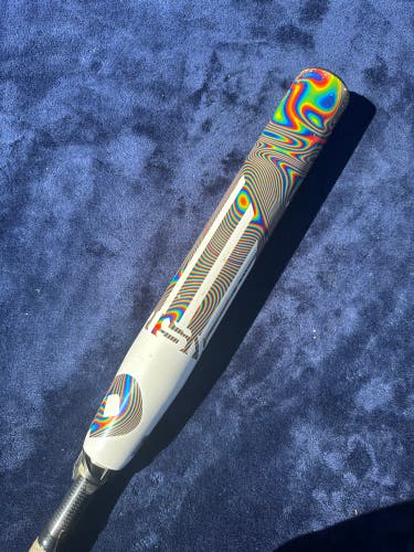 White 2021 DeMarini Prism+ Composite Bat (-11) Composite 19 oz 30" (Used)