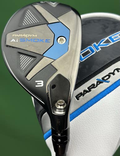 Callaway Paradym Ai Smoke Rescue 3-Hybrid 3H 18* Regular Cypher Sixty w/ Cover