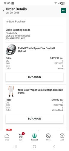 Youth Small Riddell SpeedFlex Helmet (Used)