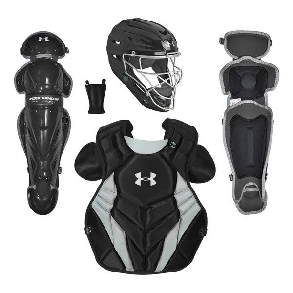 Under Armour Converge Victory Series Youth 9-12 Baseball Catchers Gear Set Black