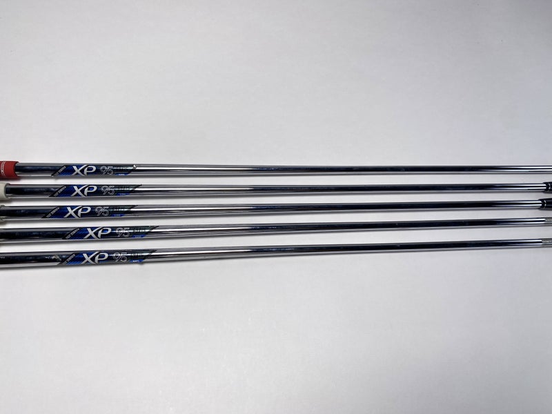 True Temper XP 95 ST15 S300 Stiff Iron Set 5 Shafts 35''-37.25''- Pull 0.37