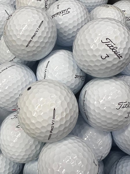 50 Near Mint AAAA Titleist Pro V1 2023 Used Golf Balls w/ Mesh Bag