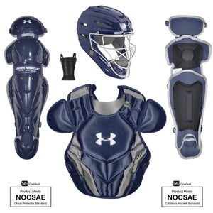 Under Armour Converge Victory Series Youth 8-10 Baseball Catchers Set Navy Blue