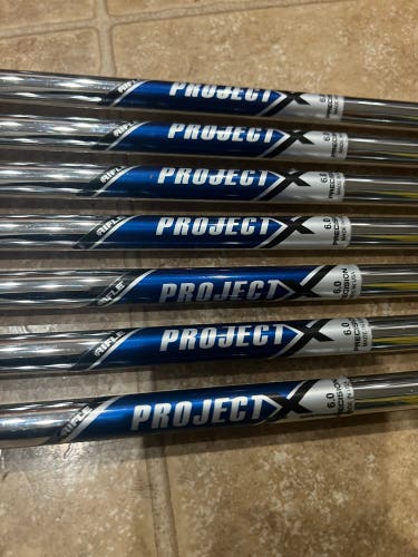 Project X 6.0 Stiff Flex Steel Shaft Iron Set