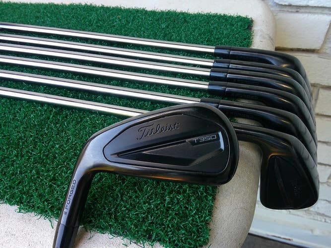 Titleist 2023 T350/T200 Black Forged (5i-PW, 48*) Iron Set w/ KUROKAGE Stiff