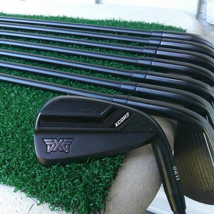 PXG 0211 XCOR2 BLACK (5i-GW, SW) Iron Set w/ KBS 80g Stiff Flex Shafts