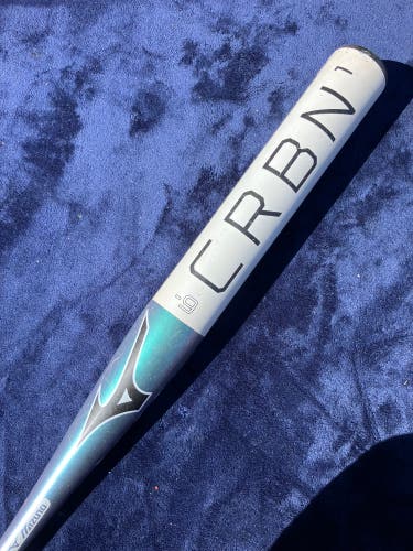 White 2023 Mizuno F23 Composite Bat (-9) Composite 24 oz 33" (Used)