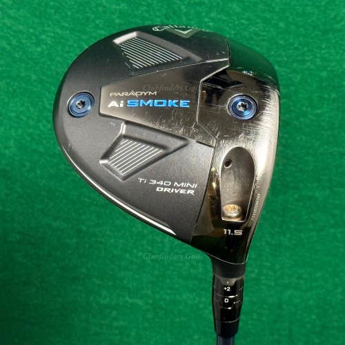 Callaway Ai Smoke TI 340 Mini 11.5 Driver Project X Denali 60G 6.0 Stiff w/ HC