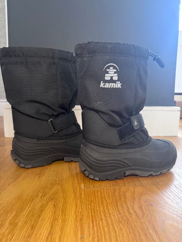 Kamik Kids Rocket Insulated Winter Boots - Black, Size 5