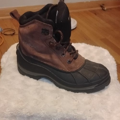 columbia 'falmouth' winter boots mens 7 suede leather waterproof