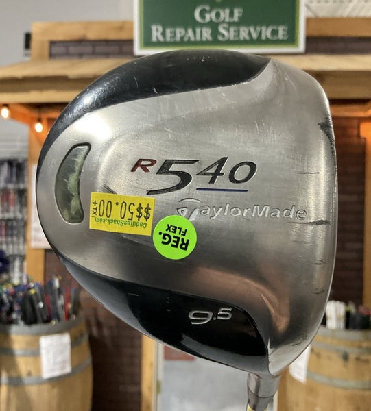 TaylorMade R540 9.5 Driver 44.5" M.A.S. Regular Flex Graphite Shaft RH USED