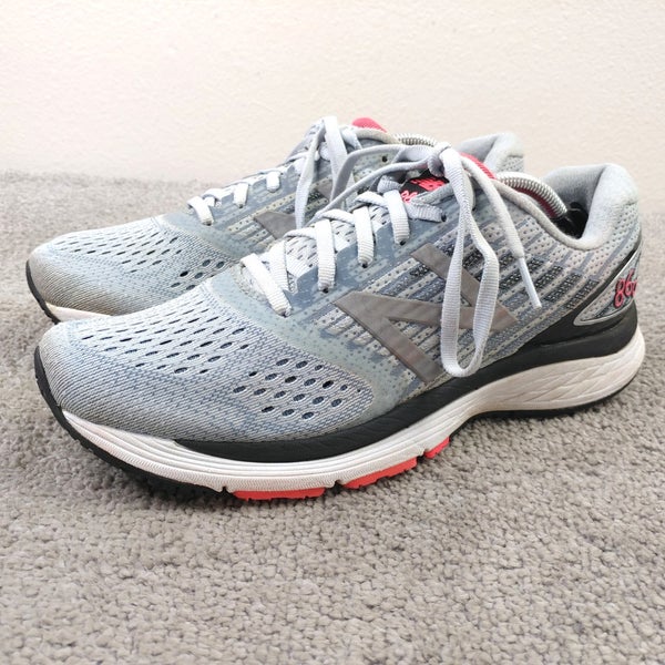 New Balance 860v9 Womens Size 8 Running Shoes Gray Blue Low Top Sneakers Lace Up